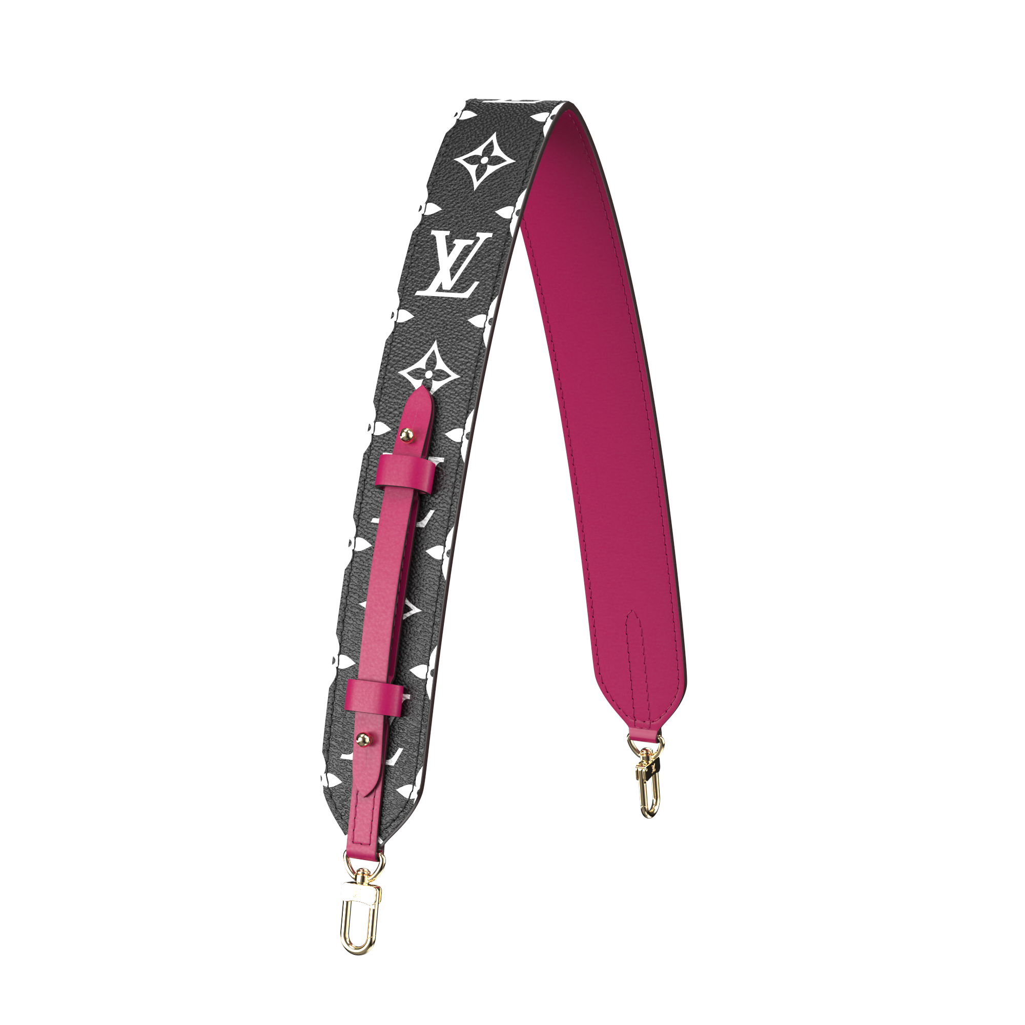 Non Adjustable Large Printed Leather Strap Autres Cuirs Monogram